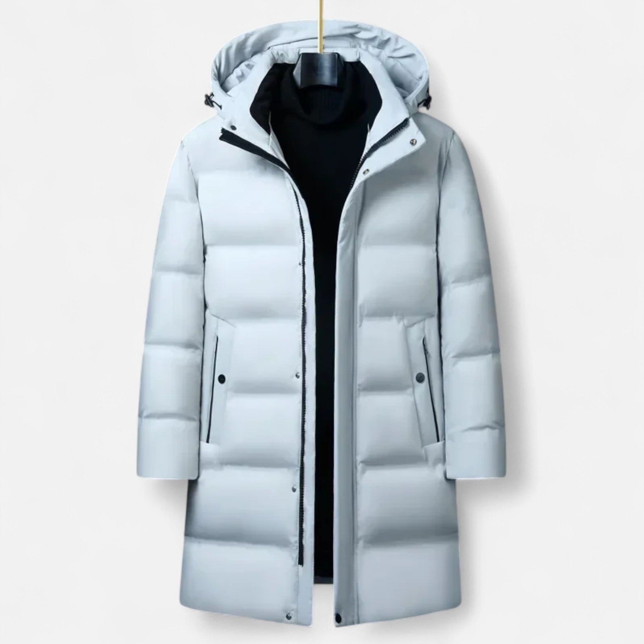 Men’s Thermal Practical Down Insulated Hooded Parka Coat