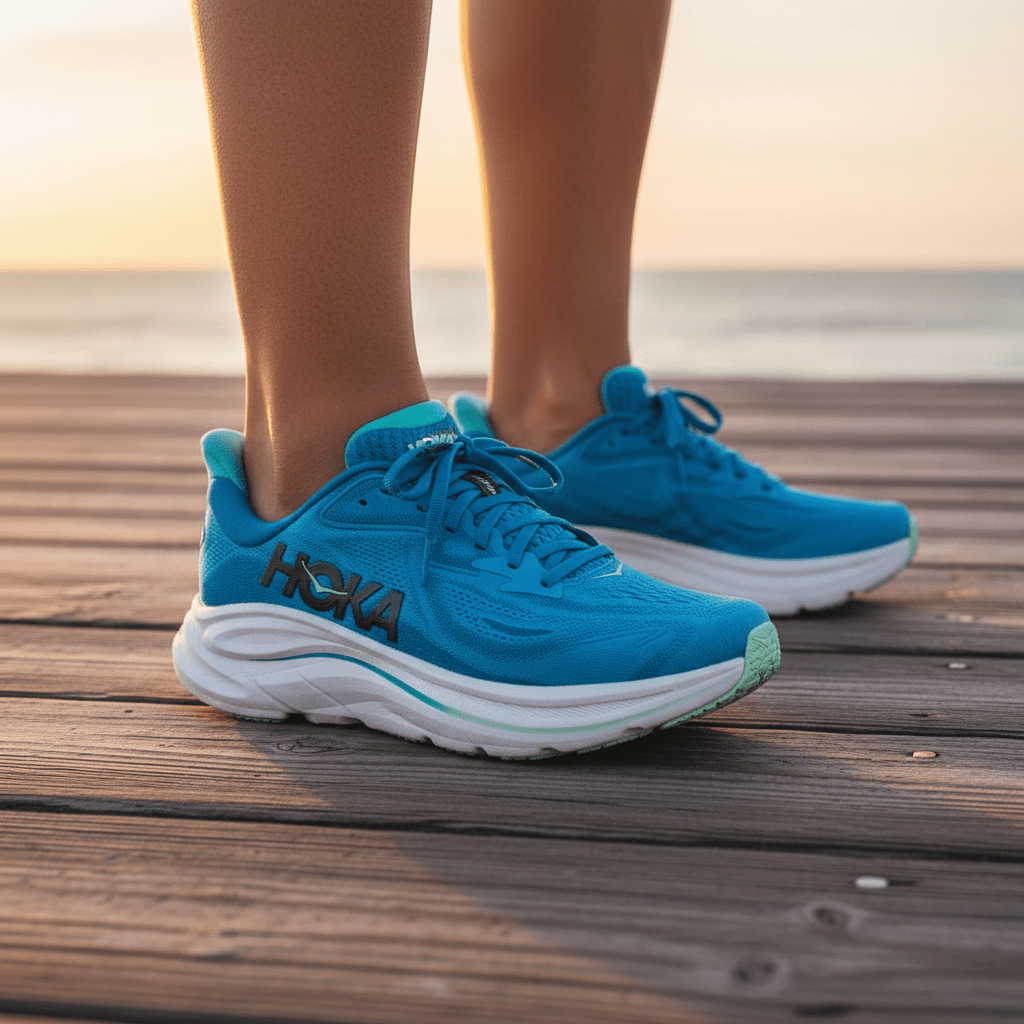 Hoka Clifton 10 Lightweight Cushioned Running Shoes – Breathable EVA Road Trainers