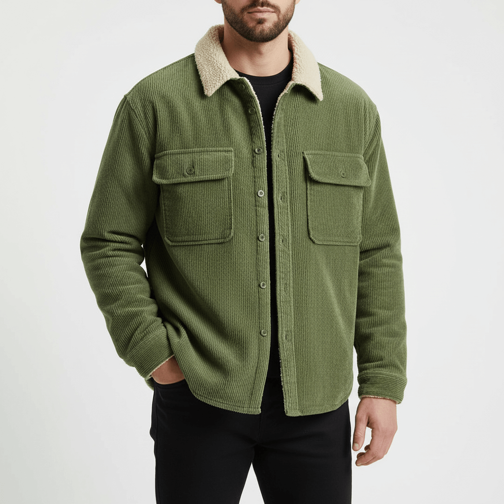 Corduroy Fleece Winter Jacket