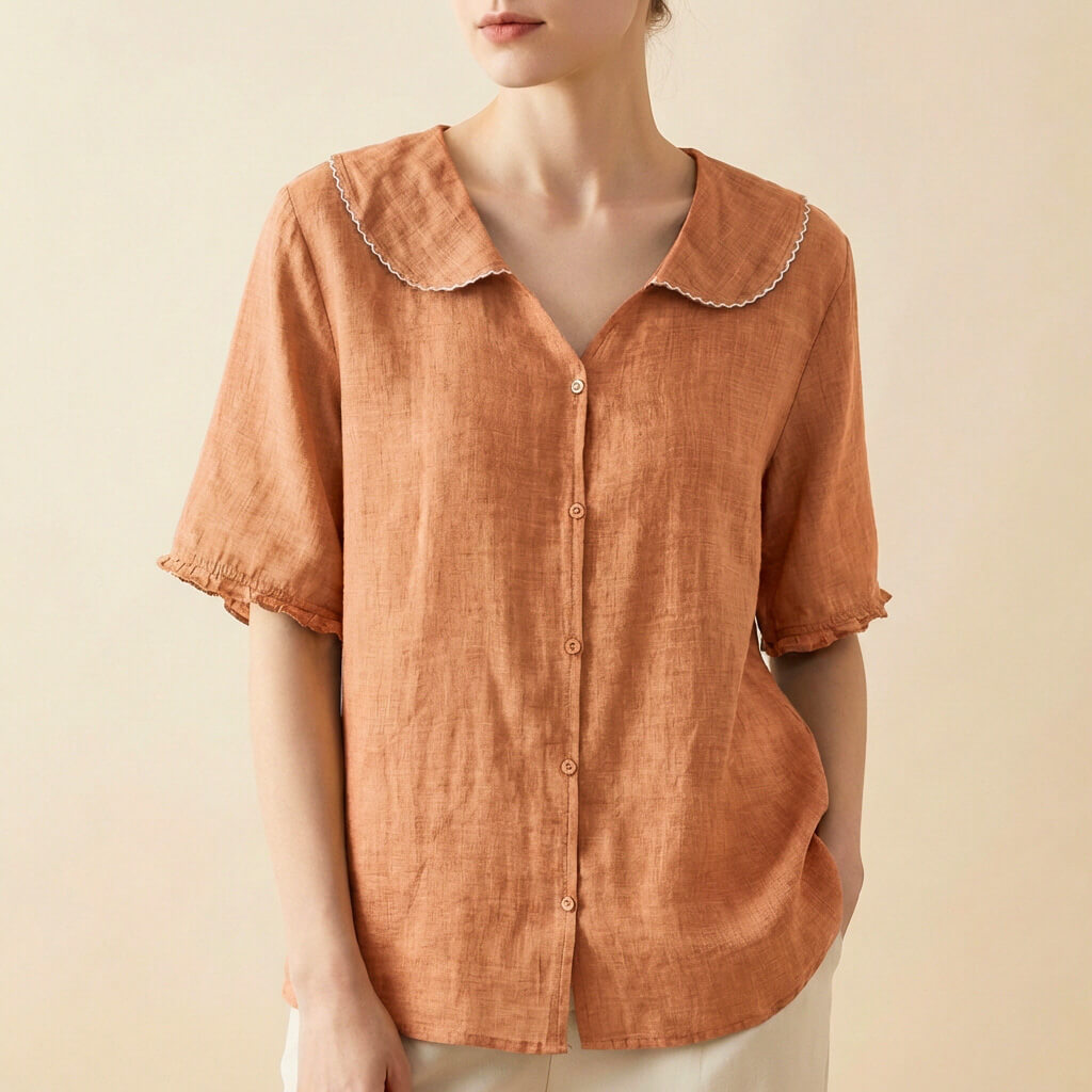 Elviane | Women’s Linen Blend Blouse