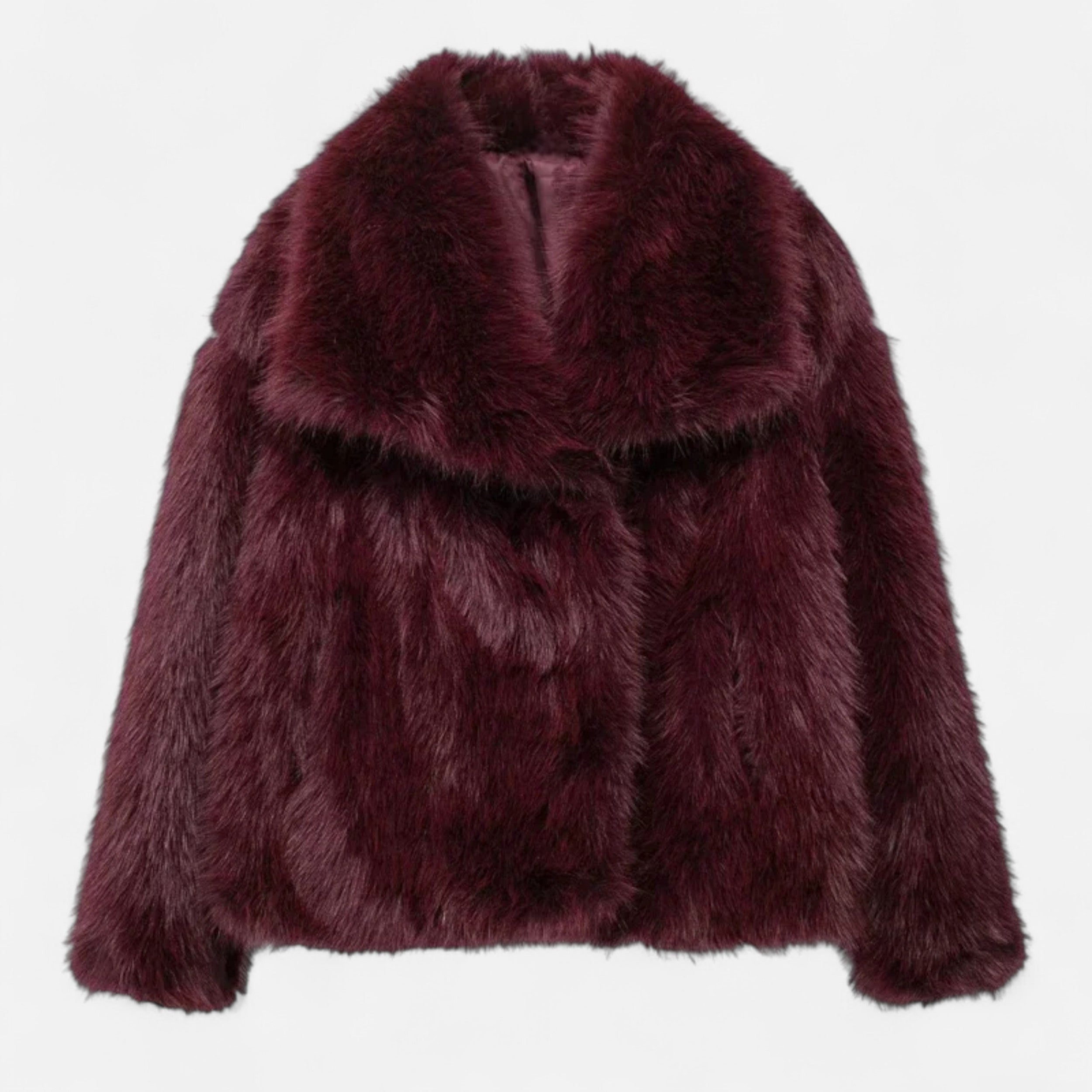 Women’s Cozy Fluffy Warm Plush Faux Fur Winter Coat