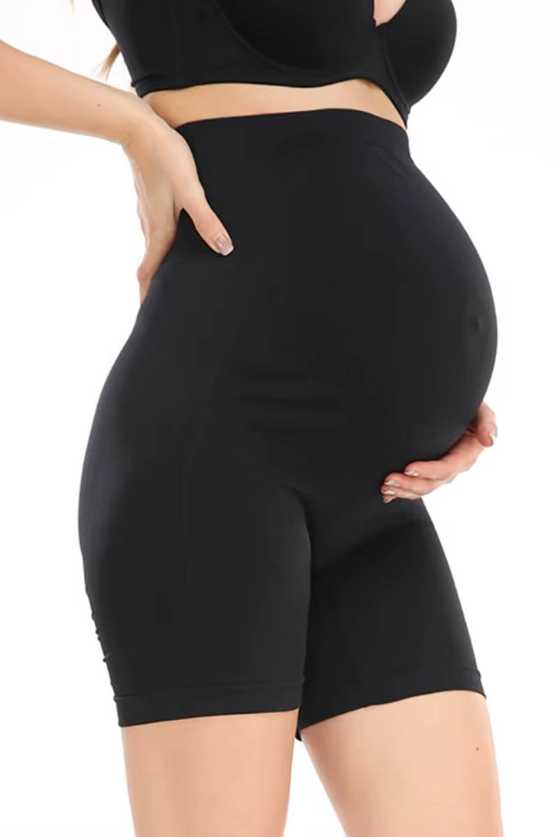 Breathable Maternity Support Shorts with Anti‑Chafing Design