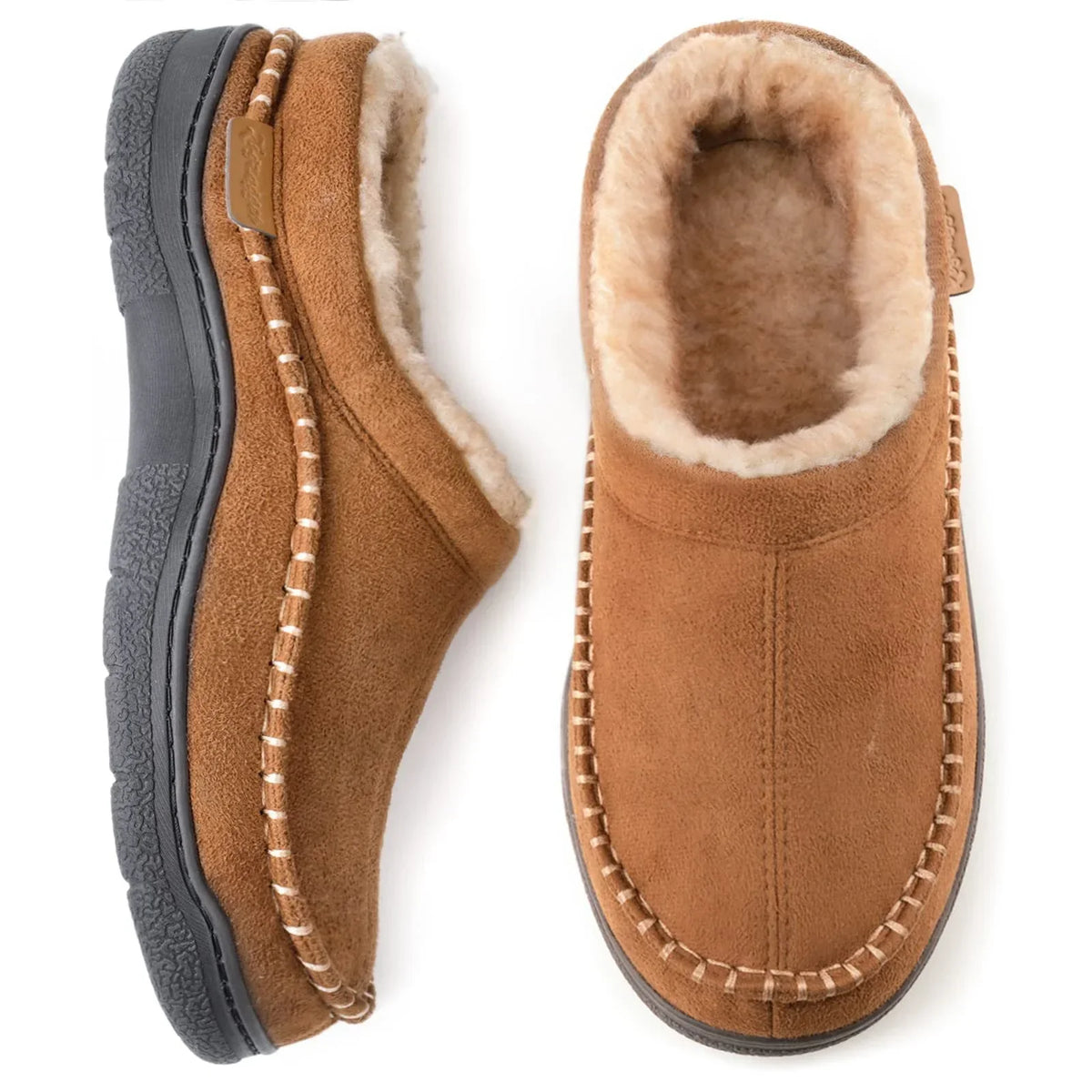 Men's Reliable Stable Non-Slip Pain Relief Home Slippers with Closed-Toe Design