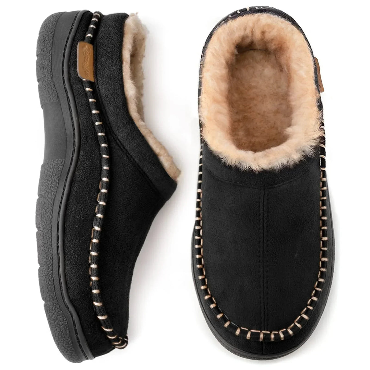 Men's Reliable Stable Non-Slip Pain Relief Home Slippers with Closed-Toe Design